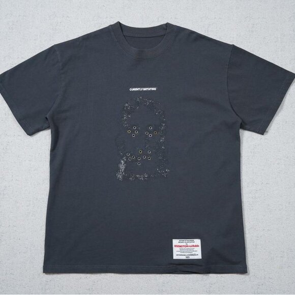 RIVINGTON ROI REBIS Black Cotton Short Sleeve T Shirt